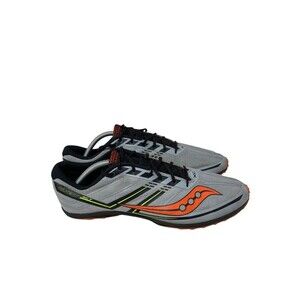 Saucony Track Shoes Men's Size 11 US Kilkenny XC7 Flat Cross Country Spike Gray